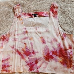 Ann Taylor Crop Square Neck Top